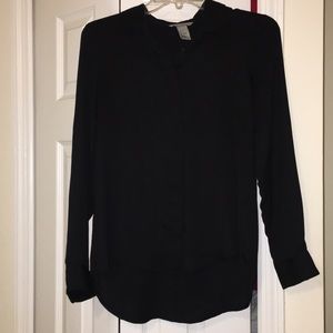Black Silky H&M Blouse